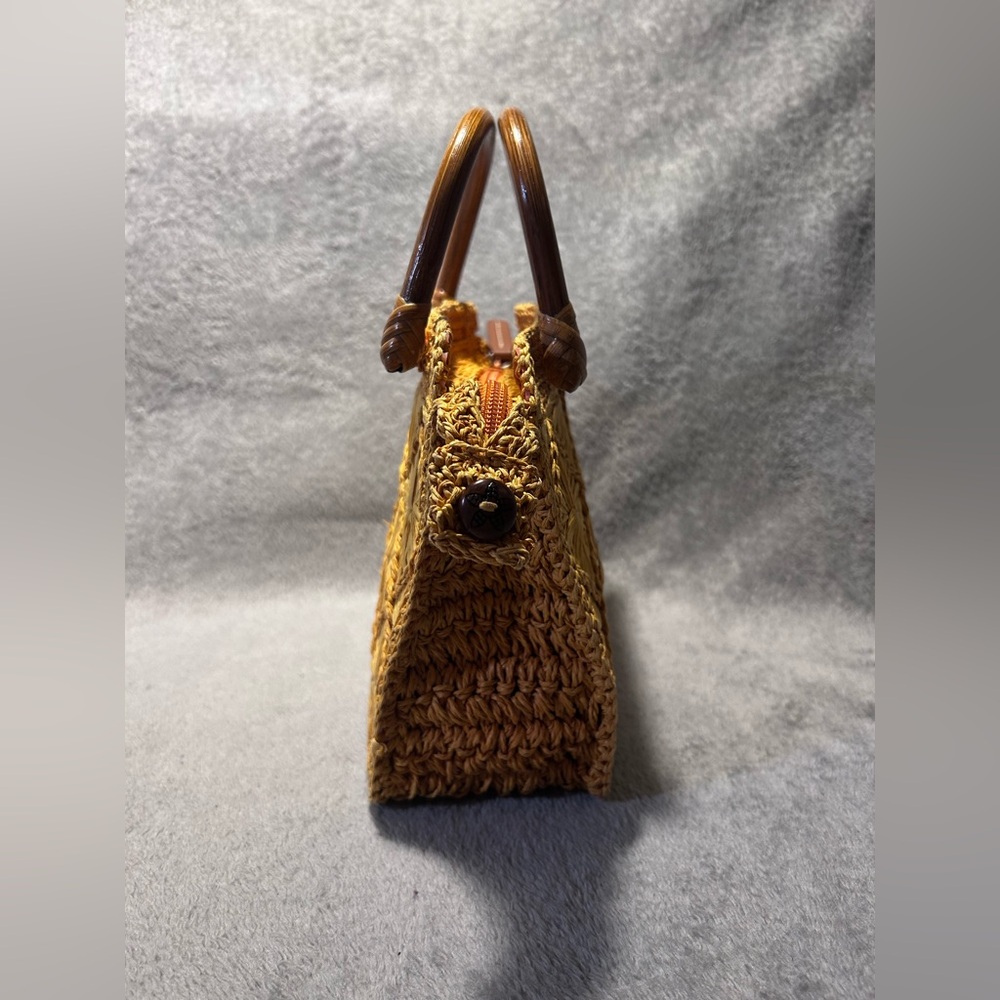 Fossil Wicker Straw Mini Tote - Picture 7 of 12